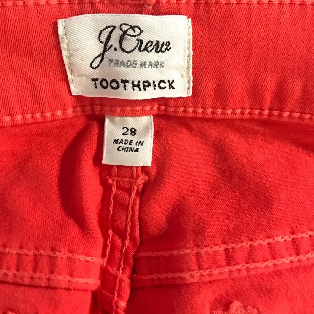 J Crew Toothpick Skinny Jeans  28 Womens Mid Rise